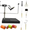 Rotary Fly Tying Vise Fishing Fly Tieing Tools Portable Lure Making with Fly Tying Threads Fly Making Tool Fly Tying Station 5