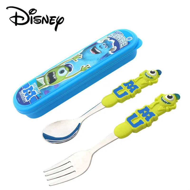 3PCS Baby Feeding Utensils Cartoon Fork Spoon Child Cutlery Set Kid  Tableware Kitchen Gadgets Cake Vegetable Fork Teaspoon Gift - AliExpress