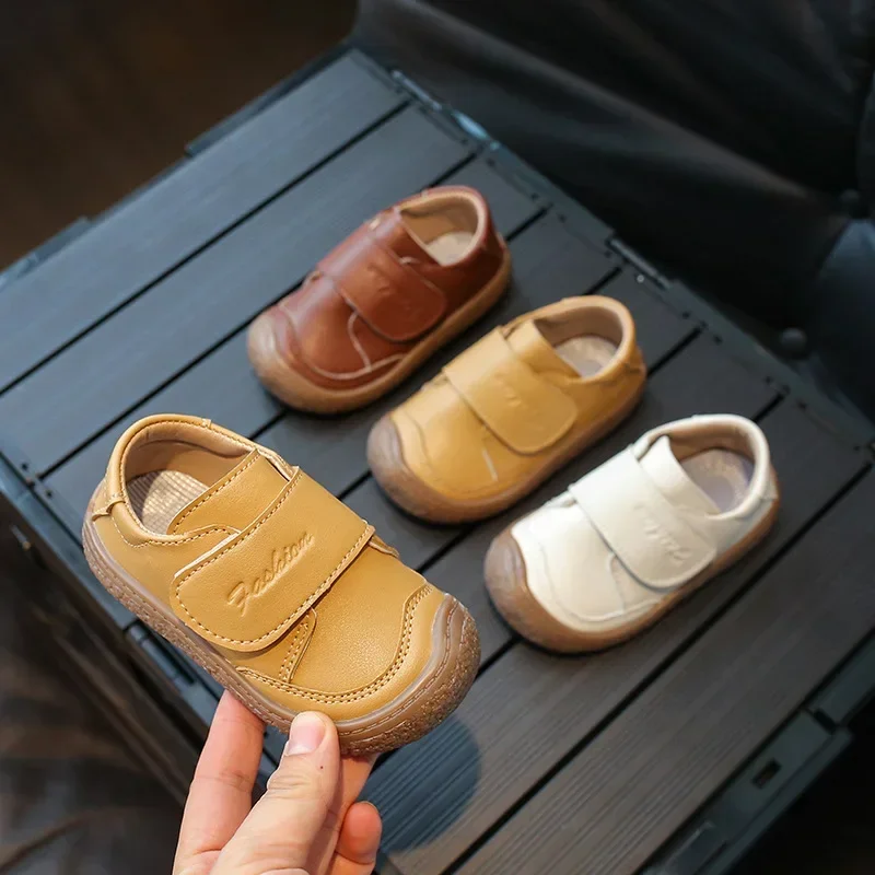 Children's Closed Toe Toddler Shoes Spring Autumn New Baby Soft-soled Casual Flats Girls Kick-proof School Student Boys Footwear