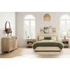 Set of 2 Nightstands with Drawers & Charging Station, 2 Pack with Solid Wood Feet, Nightstands 3