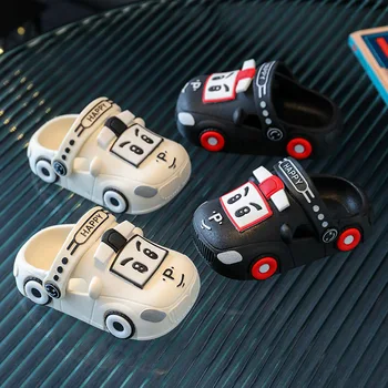 Estate nuovo abbagliante fresco bambino sandali vuoti bambino simpatico cartone animato auto pantofole da casa ragazzo traspirante antiscivolo scarpa da spiaggia scarpa da ragazza 1