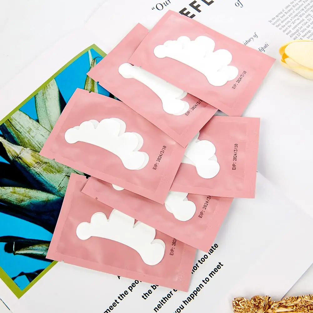 속눈썹 연장용 아이패드 200개 속눈썹 연장 용품 메이크업 속눈썹 패치 아이 페이퍼 패치 팁 스티커