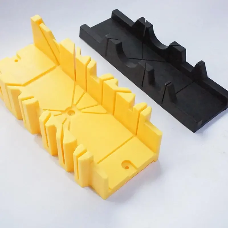 

45/90 Degree 1pcs Wood Cutting Clamping Miter Saw Box Woodworking Angle Cutting For Carpenter Gypsum Oblique Cutting Tool