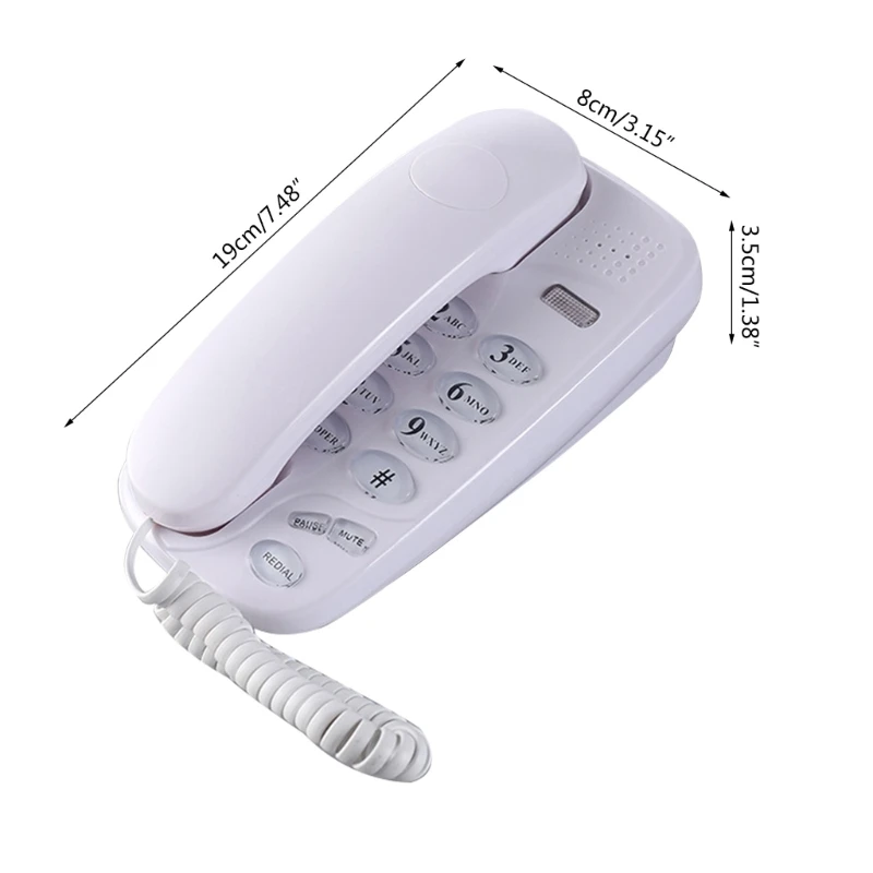 KXT580 Corded Landline Telephone with Mute, , and Redial Call Light