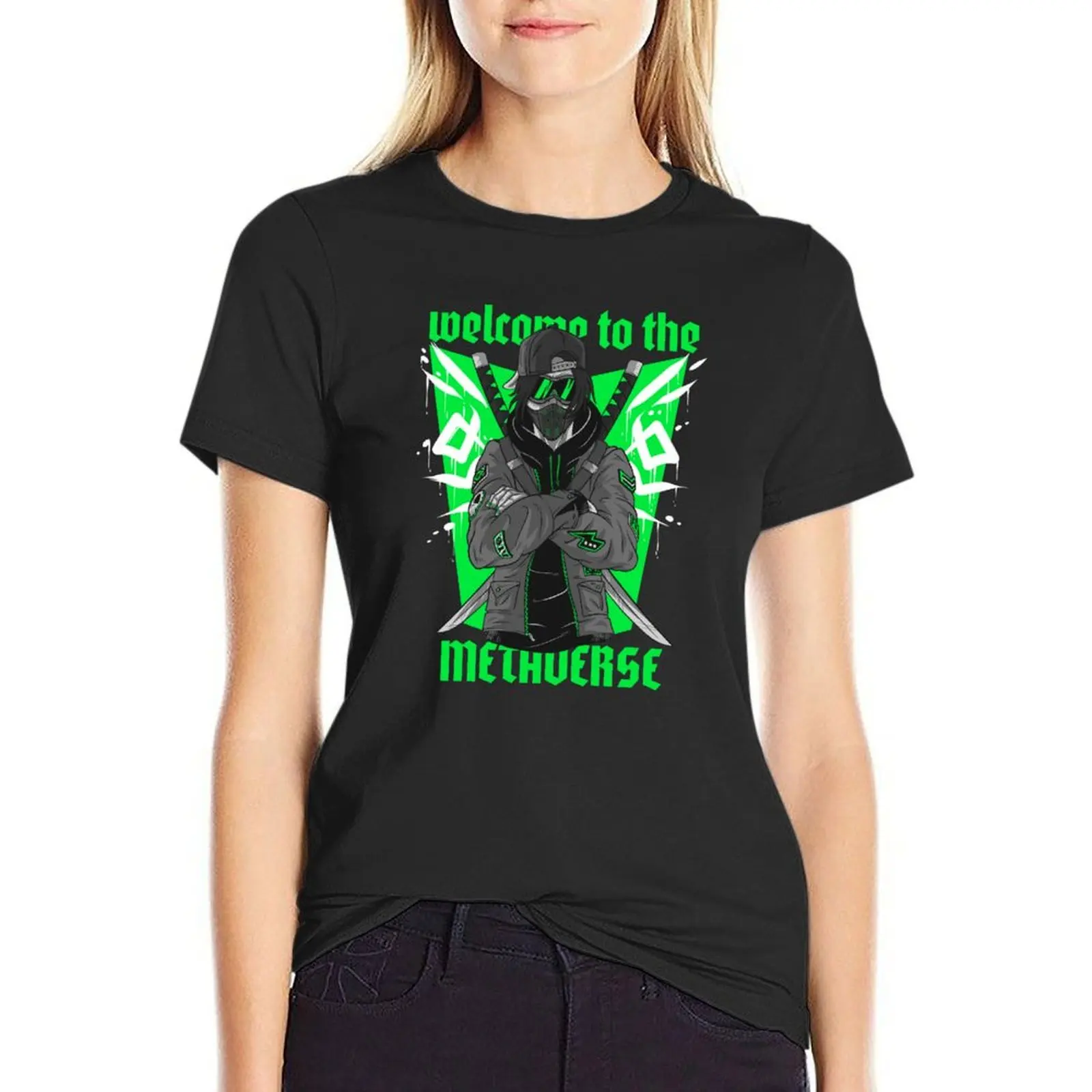 

Welcome to The Metaverse Green Ninja T-shirt tees korean fashion kawaii clothes designer clothes Women luxury