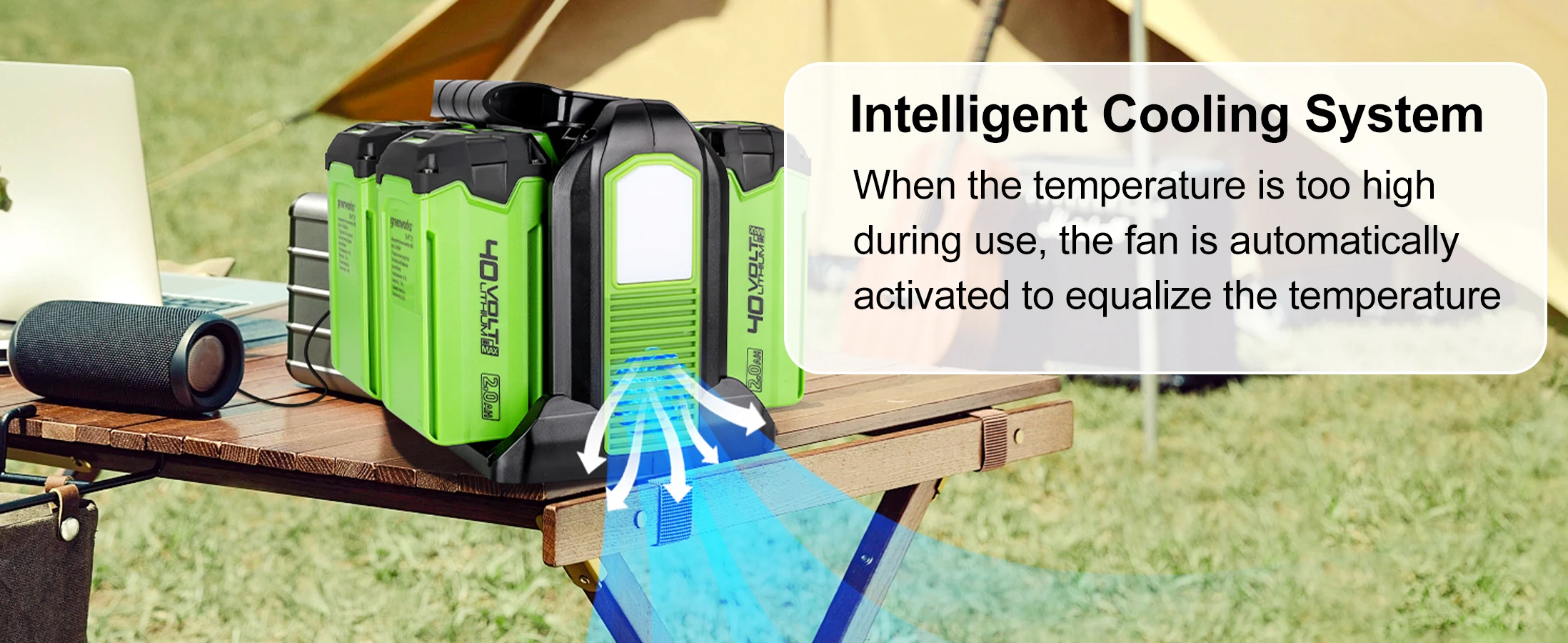 350W Power Inverter for Greenworks 40V Battery DC 40V to AC 110-120V Pure Sine W