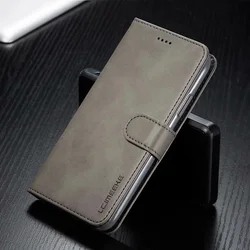 Luxurious Leather Wallet Case with Card Slot and Flip Cover Design - iPhone 5 5 S SE(2016) (Grey)