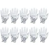 Golf Gloves For Men 10 Pcs Worn On Left Hand  Leather Non Slip Breathable Durable White Golf Branded Gloves Wholesale 3