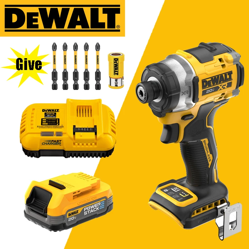 DEWALT DCF860 20V MAX LITHIuM ION Brushless Impact Electric Drill Carpentry Specific Power Tools Battery Combination Series