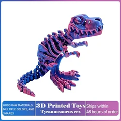 Life - Like Movable Dinosaur Figurine - Tyrannosaurus Rex Desktop Ornament & Home Decor - 5.9in - 3.3in (Tyrannosaurus rex - N)