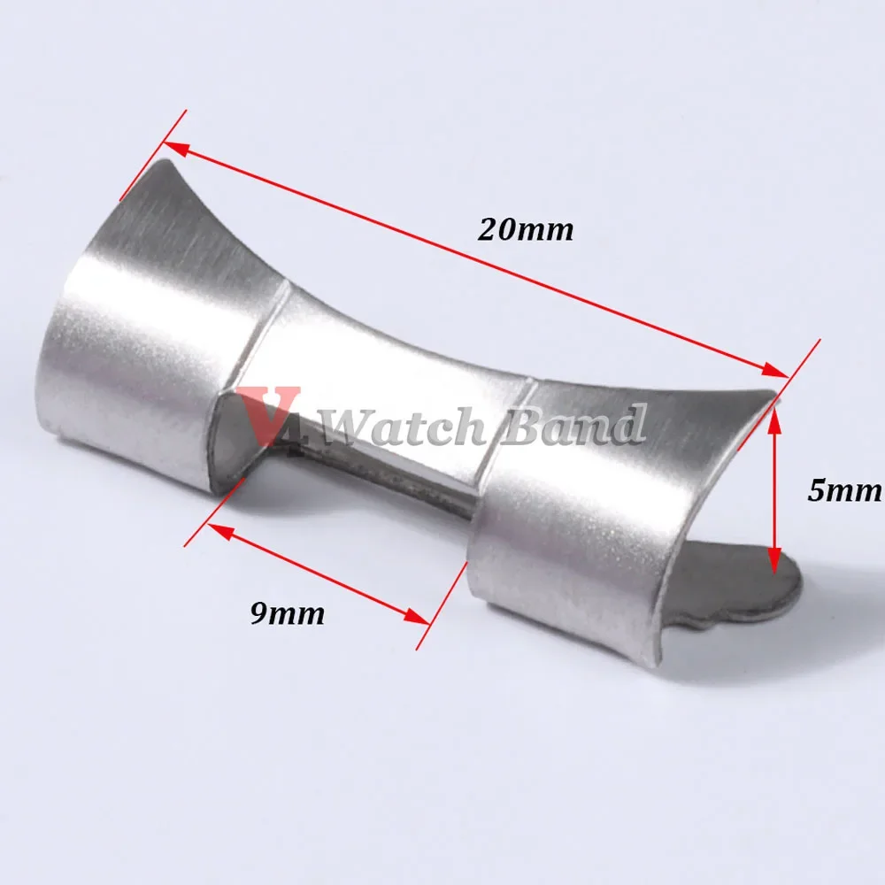 Curved End Stainless Steel Adapter for Watch Strap Connector Accessories