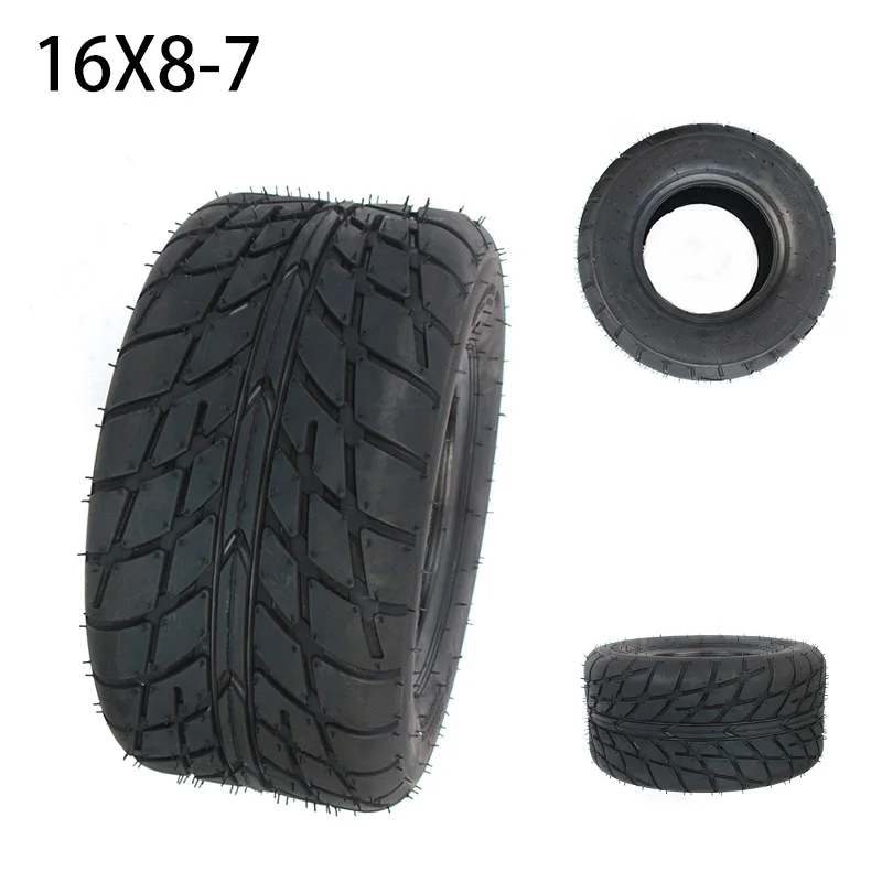 

GO KART 16X8-7 inch Tubeless Tire 16 * 8-7(200/55-7) Highway Tyre Wear-resistant Wheel Tires for KARTING ATV UTV Buggy