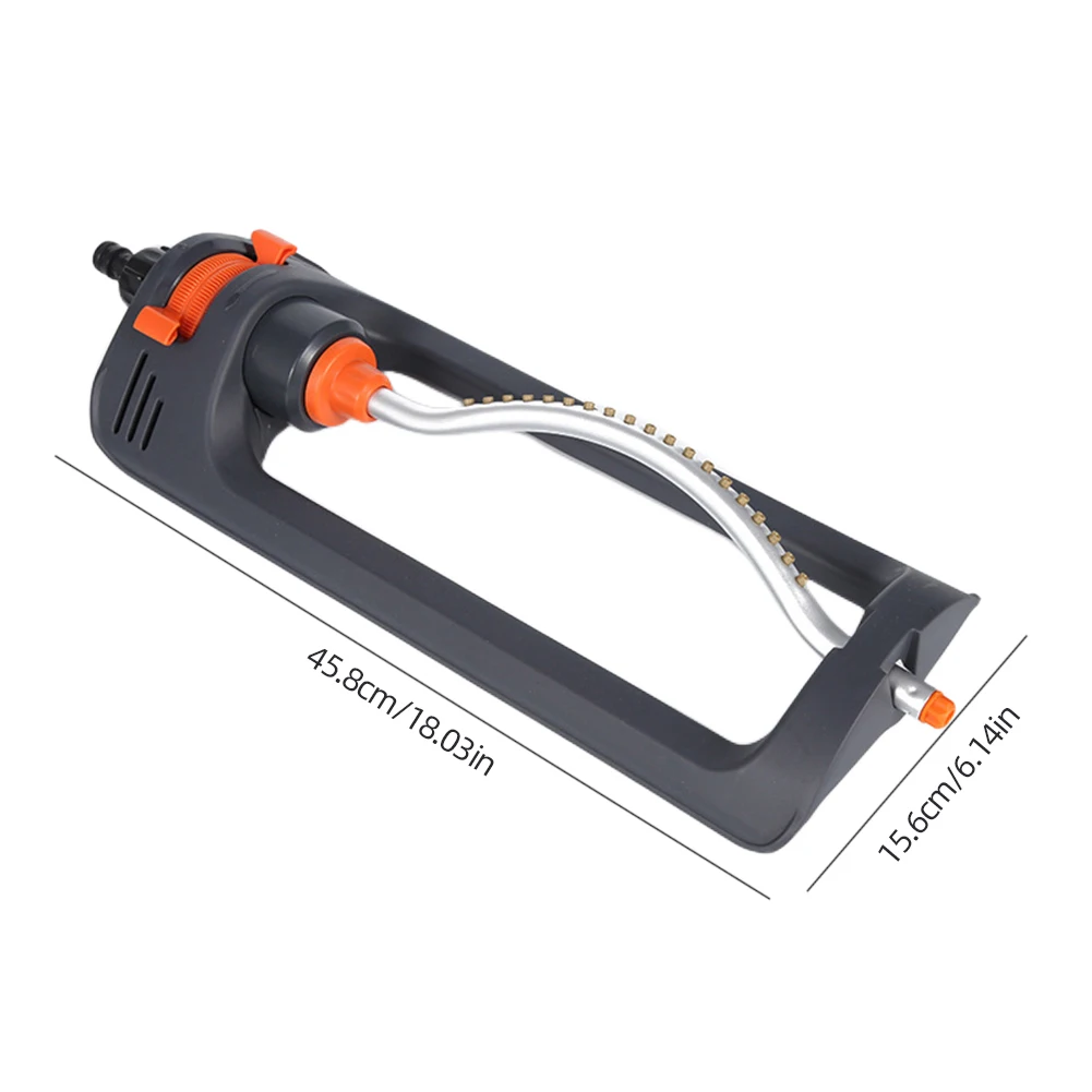 Automatic Oscillating Sprinkler Rustproof Lawn Watering Sprinkler Plastic Base Irrigation Sprinkler Field Cooling Garden Swiing