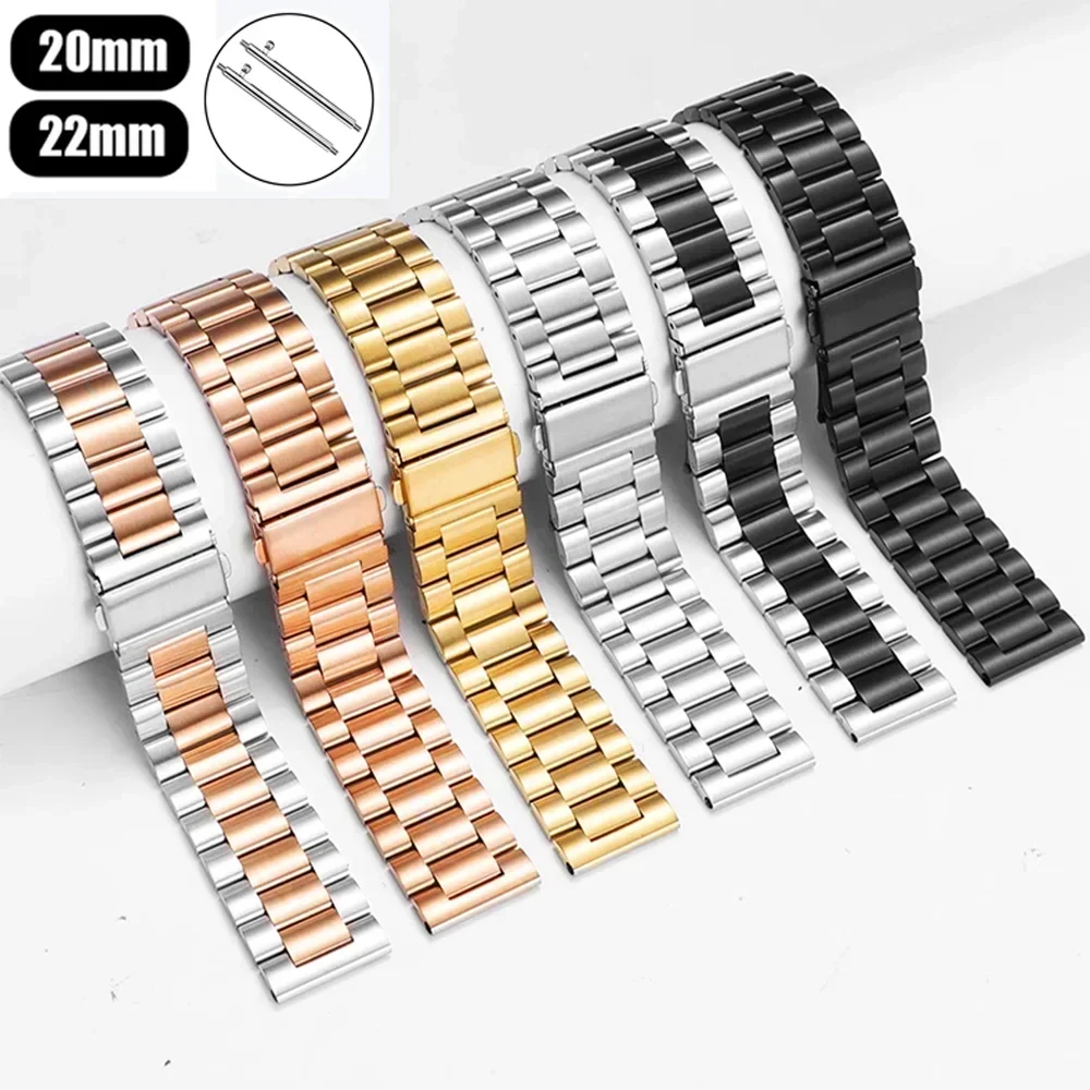 Elegant Stainless Steel Metal Watch Band - Adjustable Bracelet Strap in Silver Finish