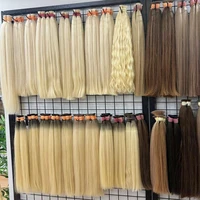 Shinehair gros cheveux humains raides en vrac 100% Extensions de cheveux humains réels mettre en évidence 16A naturel noir cheveux Bundle Blonde 613 2