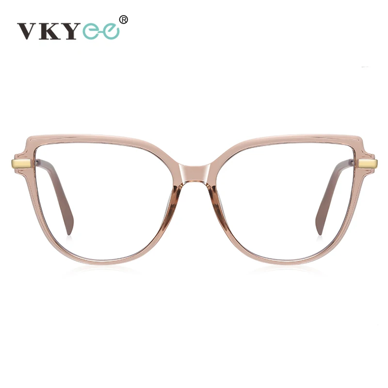 VICKY Stylish Large Frame Simple Geometric Design Anti-blue Light Reading Glasses Customized Prescription Available PFD2210 - Image 4