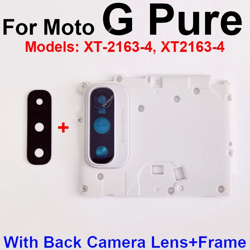 후면 카메라 유리 렌즈 프레임 마더보드 커버, 모토로라 모토 G 고속 XT2045-3 G 순수 XT2163-4 메인 보드 안테나 쉘