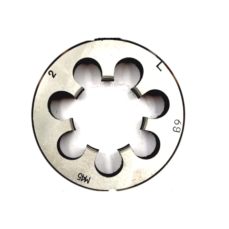 1PCS HSS 미터법 나사 오른쪽/왼쪽 라운드 다이 M42 M45 X4.5 X4 X3 X2 X1.5 X1.25 나사산 다이