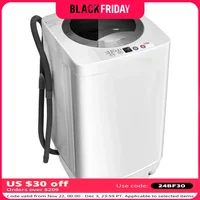 Washing Machine with Built-in Pump Drain 8 LBS Capacity Compact Laundry, Washing Machine 1