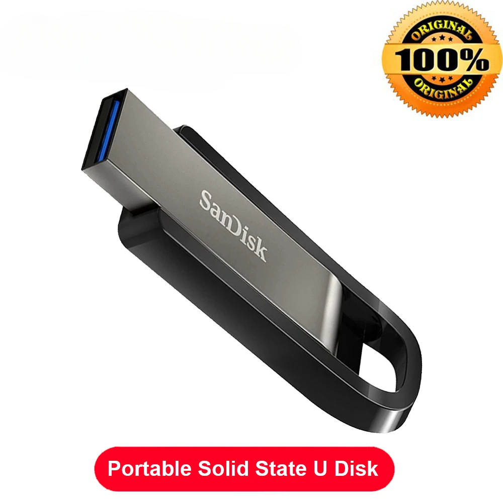 SanDisk Extreme GO CZ810 256GB Pendrive USB 3.2 Solid State Flash Drive  128GB Up to 400MB/s Original USB Flash Drive PenDisk - AliExpress