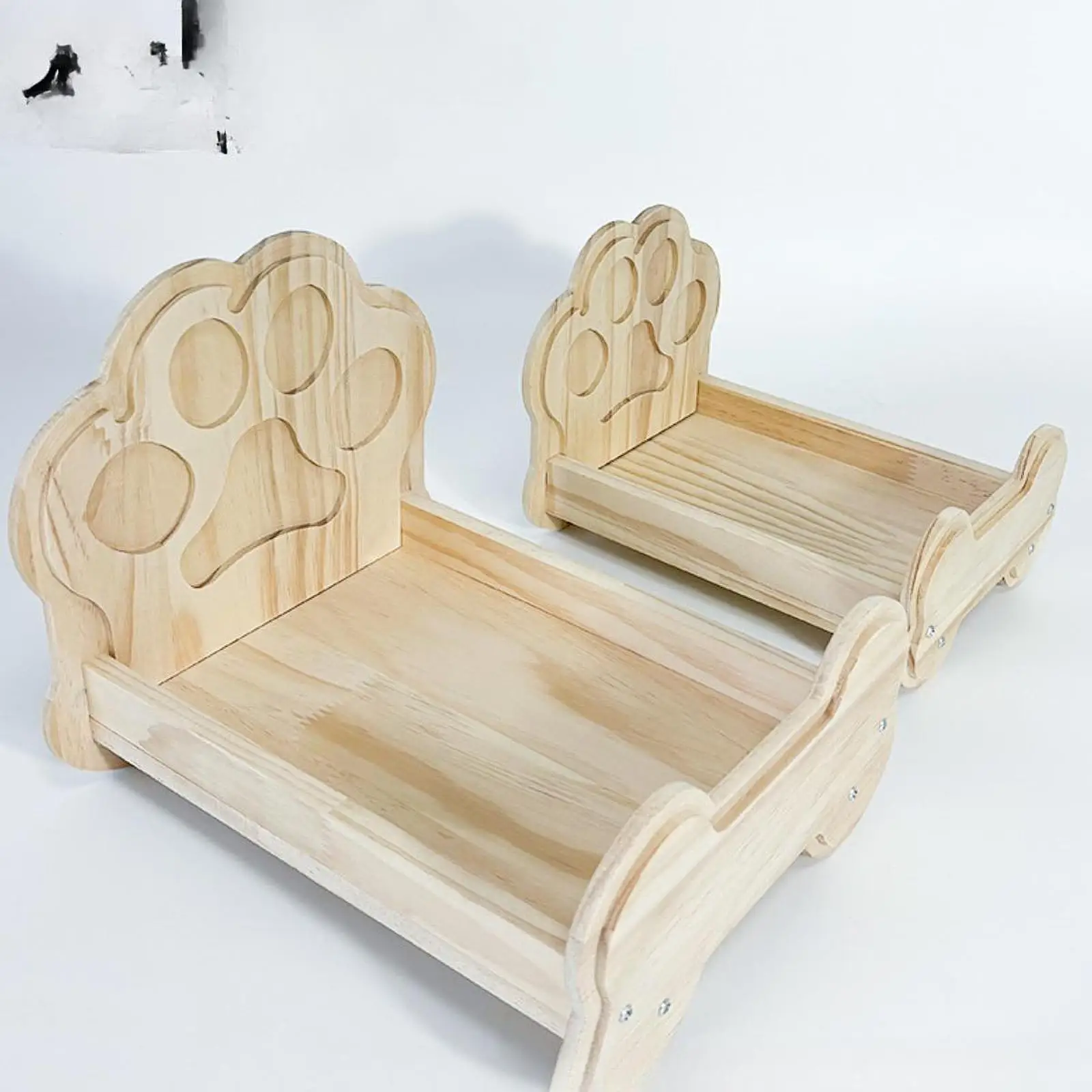 Casetta In Legno Per Porcellini D'India E Criceti - 38x25x18cm Con 4 Ingressi E Rampa