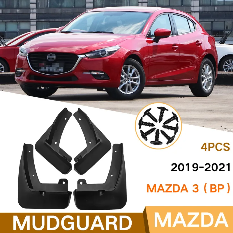 

4x Car Mud Fenders Mud Flaps for mazda 3 Axela Sedan BP 2019 - 2023 Mudguards Splash Guards Mudflaps Fenders Accessories 2020