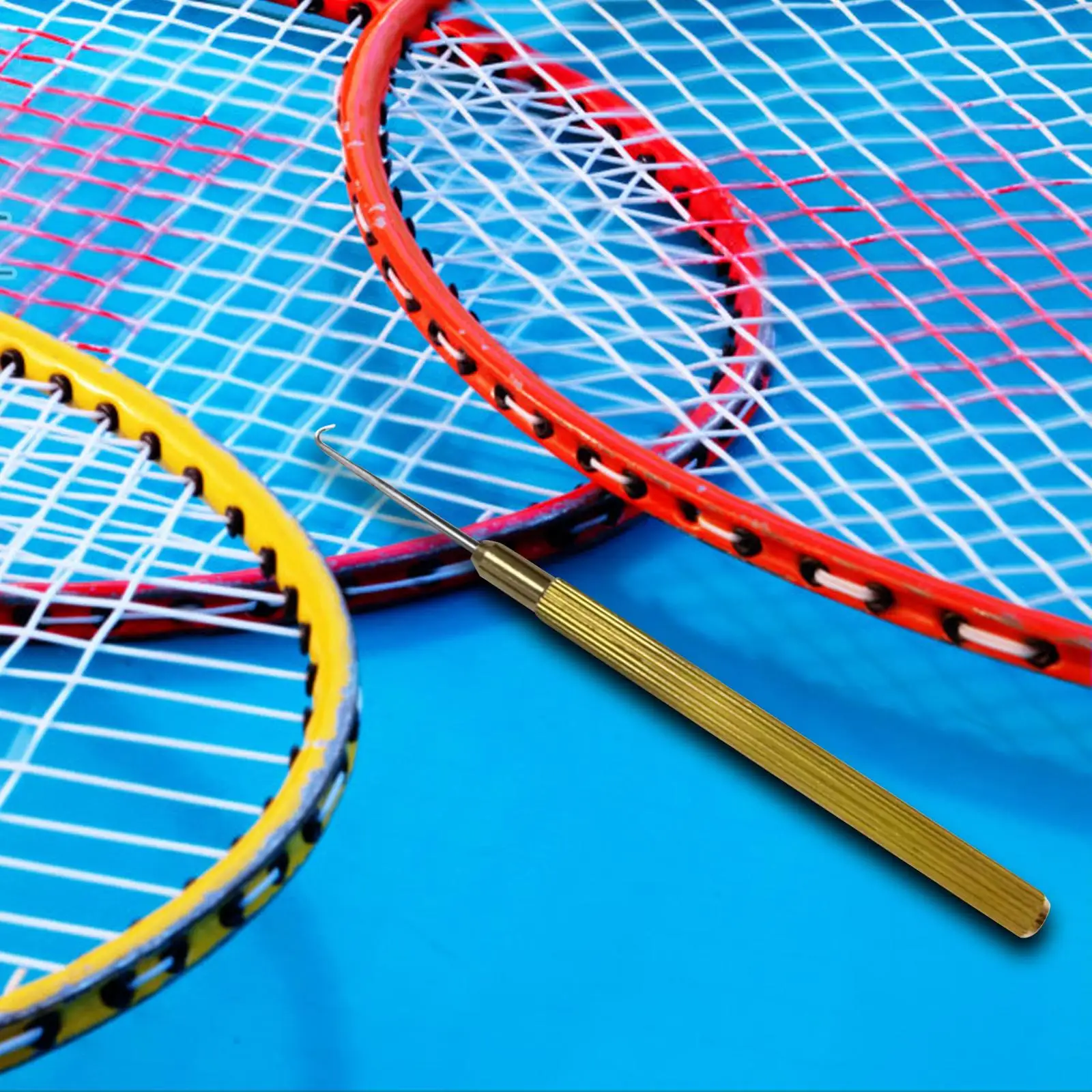 

Ракетка для бадминтона, семейный Съемник теннисных ракеток, удобный в использовании крючок для ремонта и навязывания, для занятий теннисными видами спорта