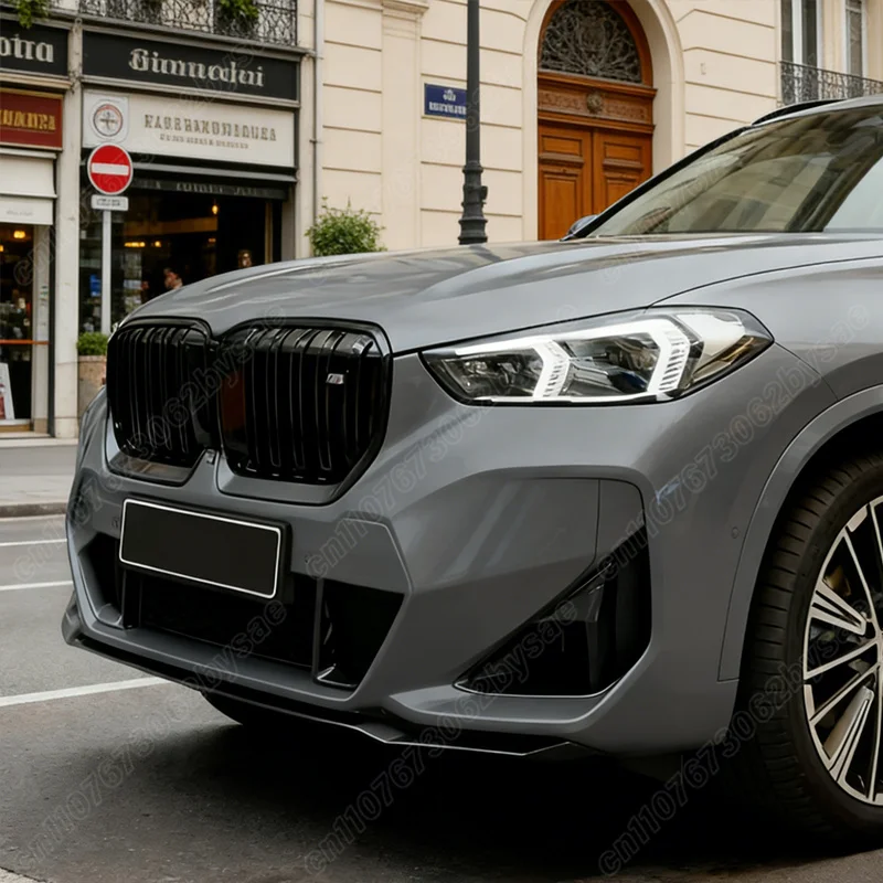 BMW X1 U11 스포츠 버전 2023 2024 2025 2026 자동차 MP 스타일 프론트 범퍼 립 로워 턱 스포일러 바디 개조 키트