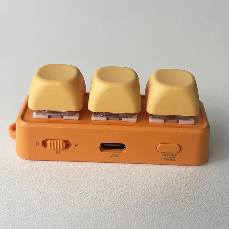 HanLinYue Orange Free3 미니 블루투스 키보드는 수직 짧은 영상 위아래 전환, 리더 페이지 넘김, Ko 기능을 지원합니다.