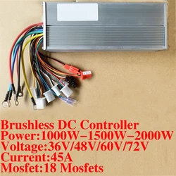 High - Power Dual - Mode E - Bike Controller - 45A 18 - MOSFET for Electric Scooters and Bikes (2000W - 72V - 45A)
