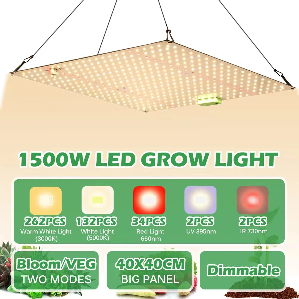 Full Spectrum Plants Grow Light LED Lamp High PPFD Sunlike Quantum Grow Lamp LM281B For Indoor Plant Growth Lighting