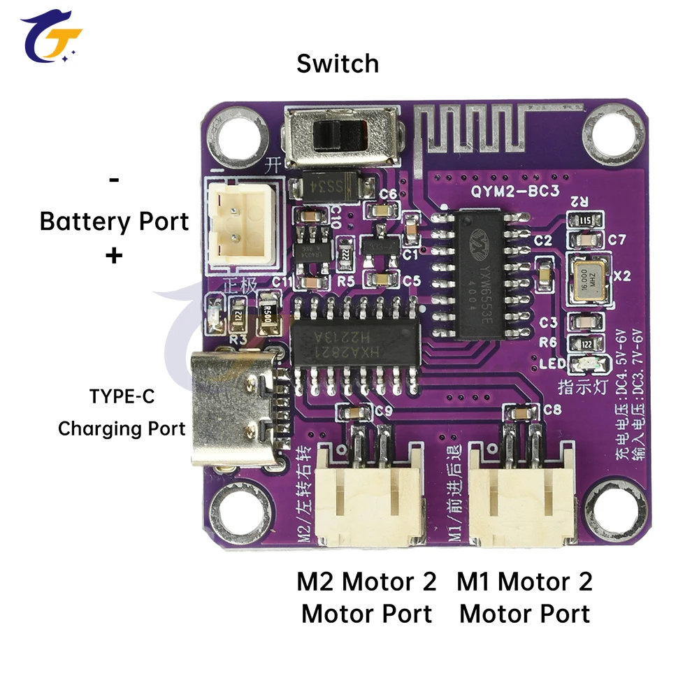 Kit modulo ricevitore telecomando a 4 canali 2.4G - ricaricabile per modello RC robot auto giocattolo fai-da-te - Image 4