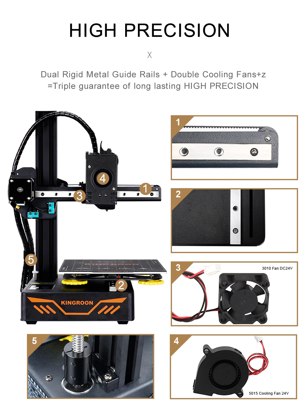 Upgrade KP3S Cheap FDM 3D Printer Kit Printer 3D High Precision KINGROON Portable Printer 180x180x180mm 1.75mm PLA Support Korea 3d laser printer