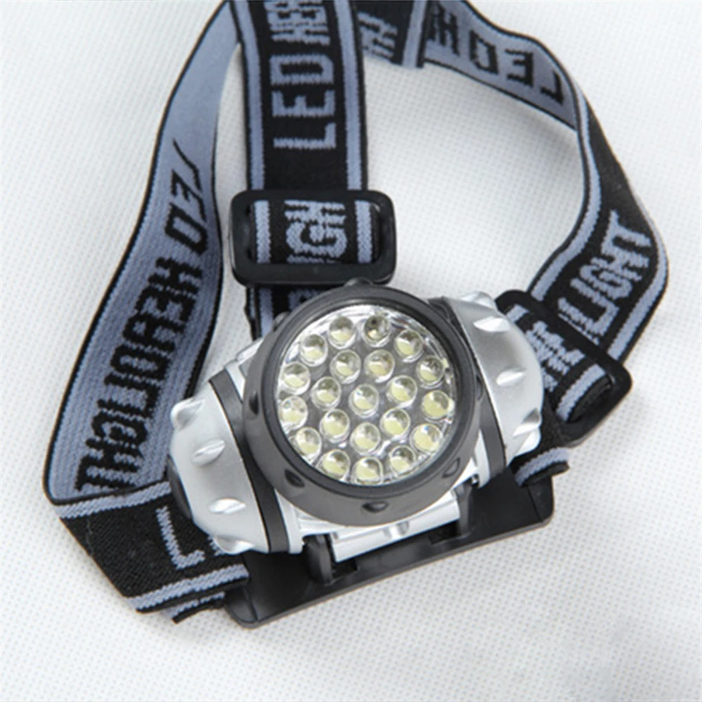 

WaterProof Portable Multi-functional MIni 21 LED 4 Mode Head Hold Emergency Lamp+Battery for Outdoor Camp or Road Light