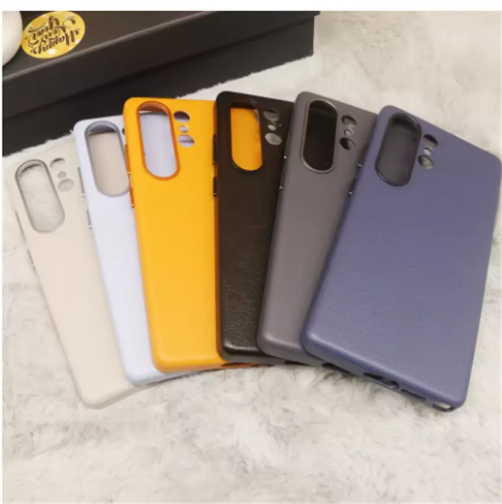 Luxury Soft Leather Mobile Phone Case Cover with Logo - Premium Protection Shell