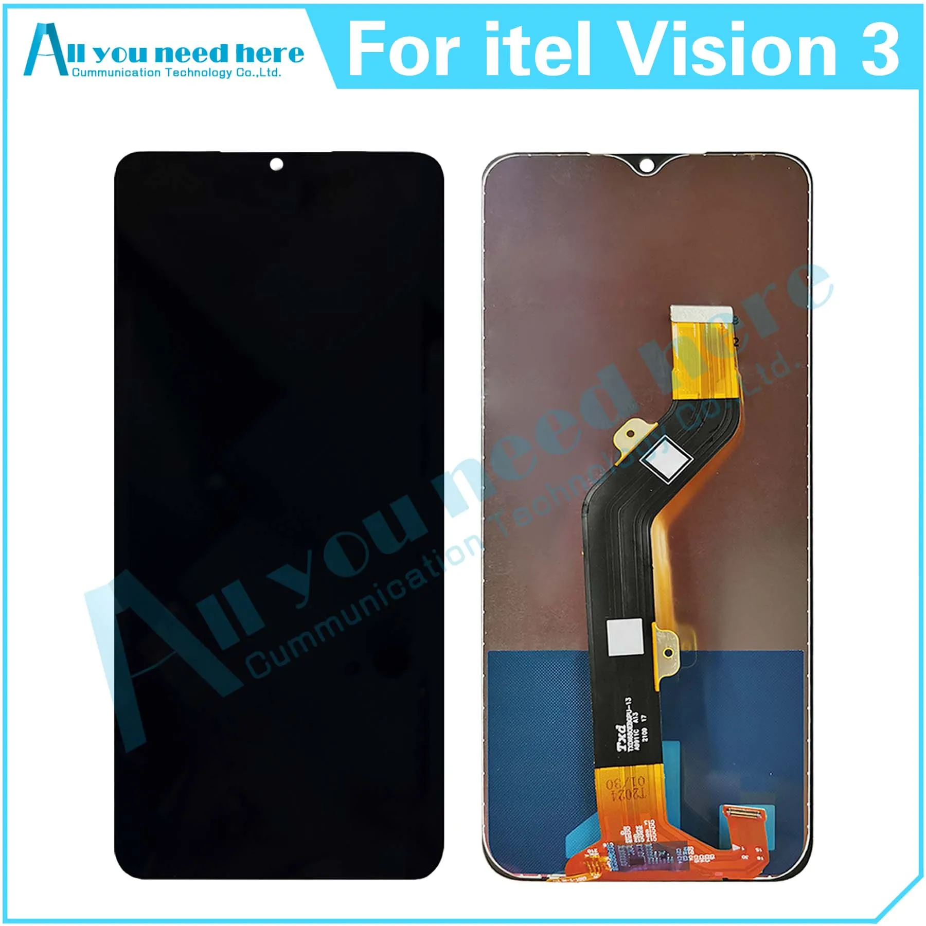 

100% Test For itel Vision 3 Vision3 LCD Display Touch Screen Digitizer Assembly Repair Parts Replacement