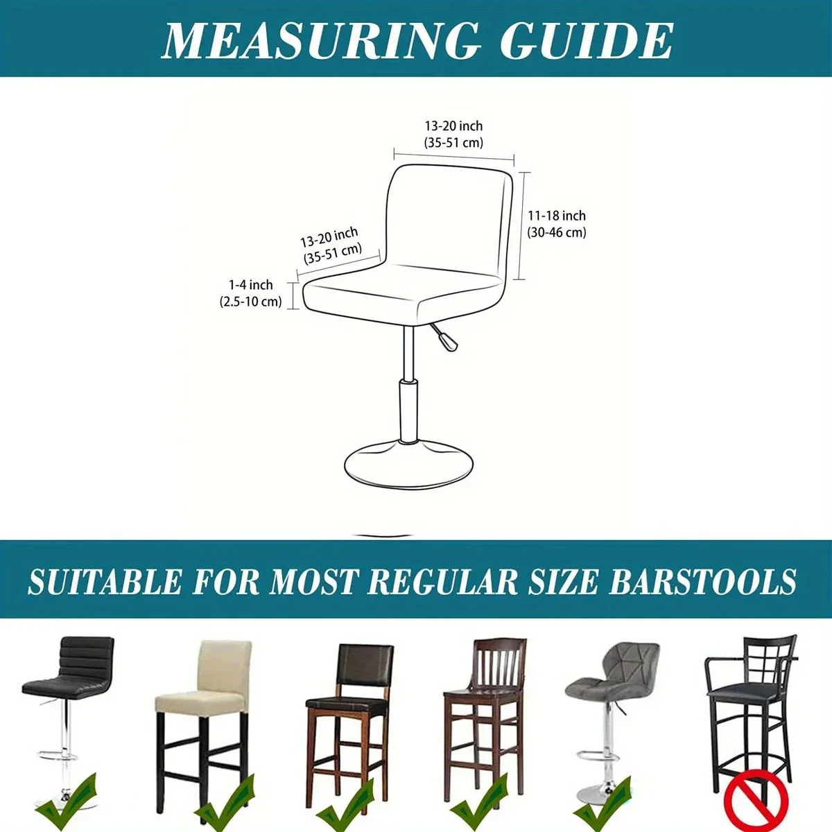 1/4pcs Water Resistant Leaf Texture Jacquard Stretch Bar Stool Chair Cover Spandex Washable Soft Short Back Chair Covers 2