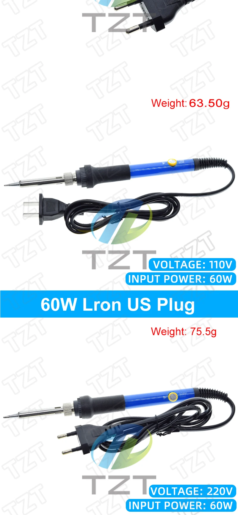 Neue Einstellbare Temperatur Elektrische Lötkolben 220V 60W schweißen lot rework station wärme bleistift tipps reparatur werkzeug – Detail 17