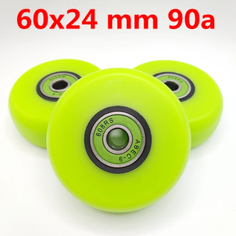 free shipping aggressive skate wheel 60x24 mm 90 A 60 mm 8 pcs / lot
