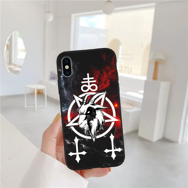 Satan Goat Head Design Phone Case