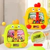 Kids Cartoon Cute Chick Catch Ball Machine Toys Creative Catch Doll Machine Mini Handheld Catch Ball Machine Game Puzzle Toys 1