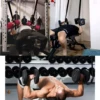Dumbbell Spotter Straps Barbell Rack Attachment for Chest Bench Press Hanging Dumbbells Safety Hanger Straps Home Gym Equipment 6