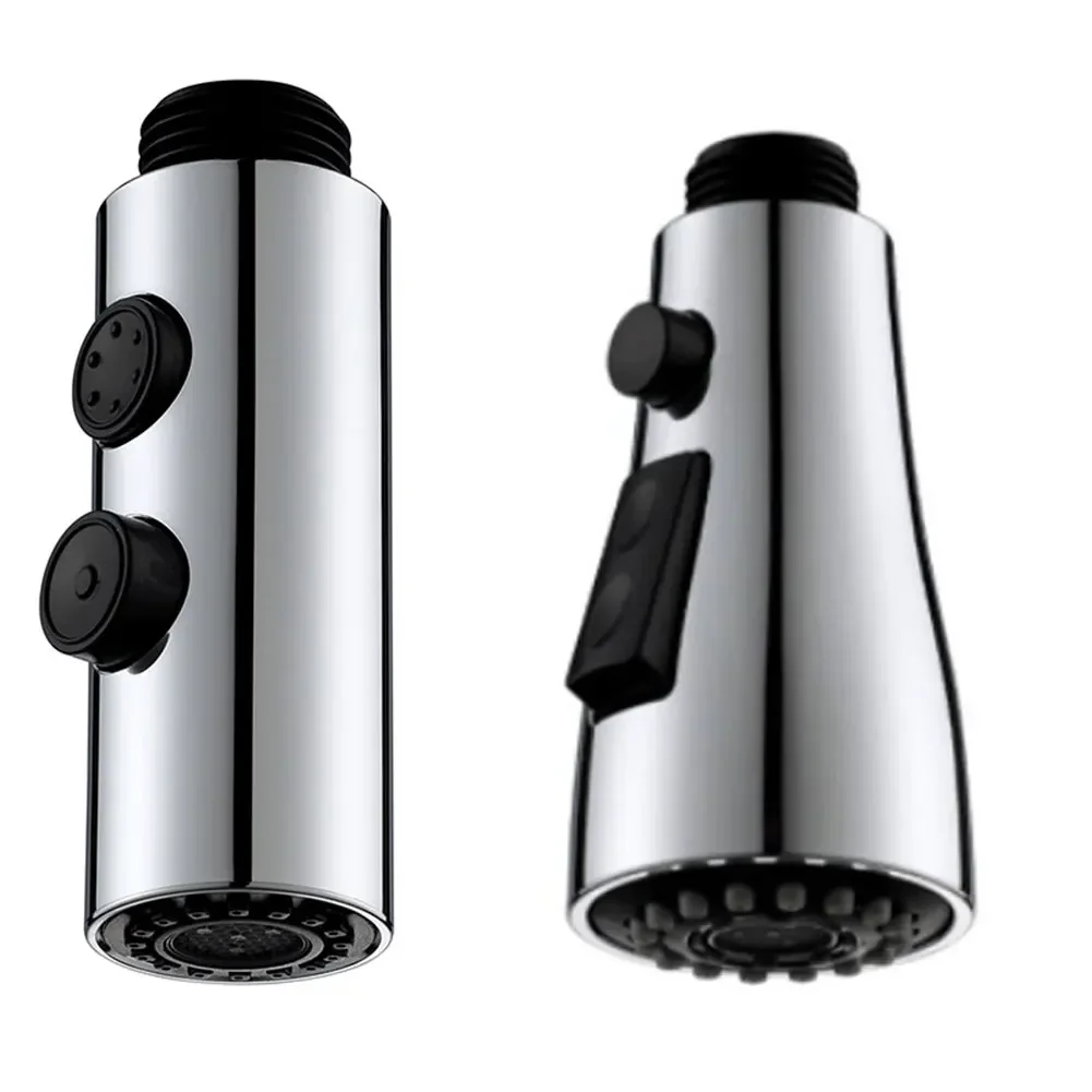 Bathroom Tap FaucetPull Out Spray Shower Head Setting Kitchen Spare Replacement Tap Sprayer Black Head Sprinkler Kitchen Parts