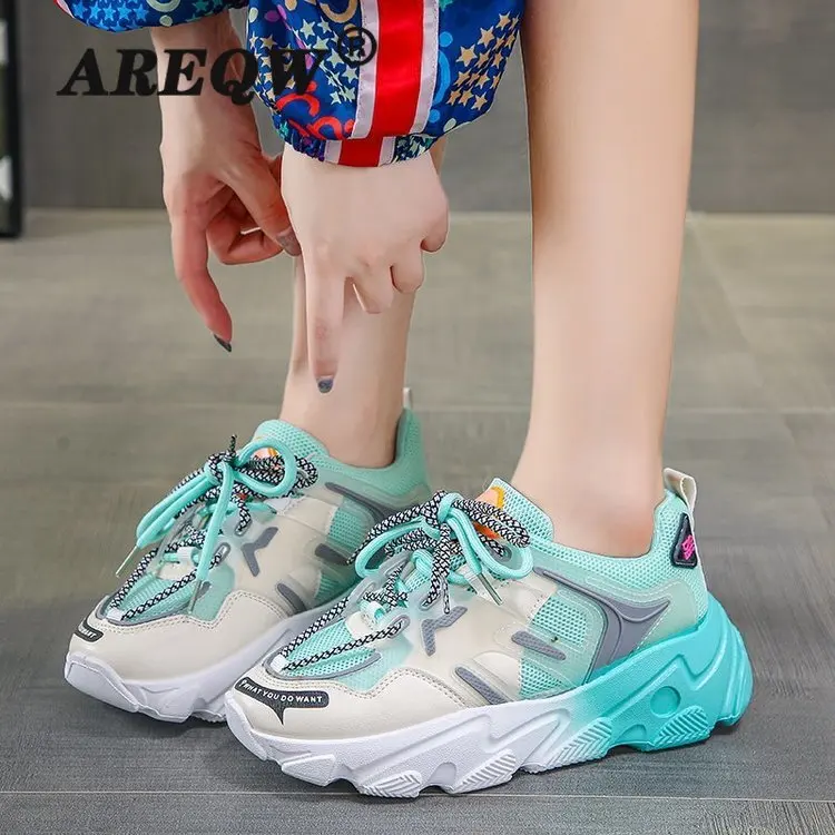 Босоножки женские сетчатые яркие дышащие сандалии с перфорацией толстая подошва