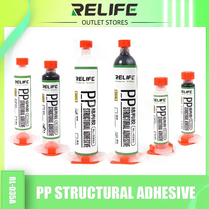 RELIFE RL-035A PP Structural Adhesive Black /Transparent Bonding Glue For IPhone Android Middle Frame Back Cover Repair Tools