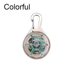 Illuminated Pet Safety Collar with Glowing Pendant and Bright Necklace Accessory (Colorful)
