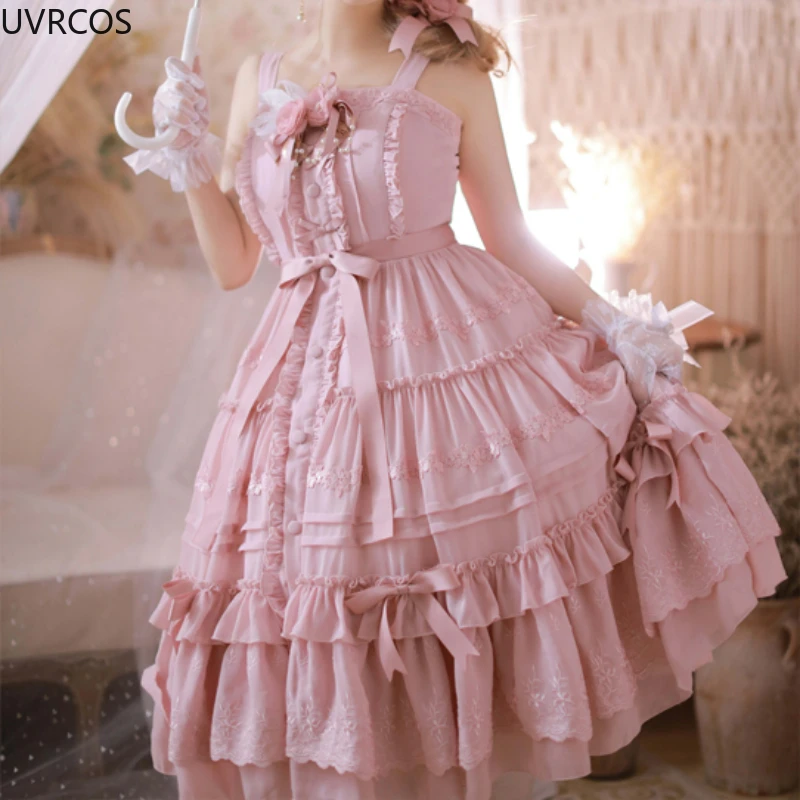 Aesthetic Victoria Rose Dress Victorian Vintage Gothic Lolita