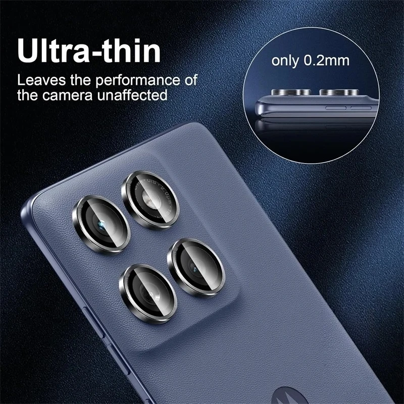 Premium Aluminum Alloy Ring Camera Glass Protector