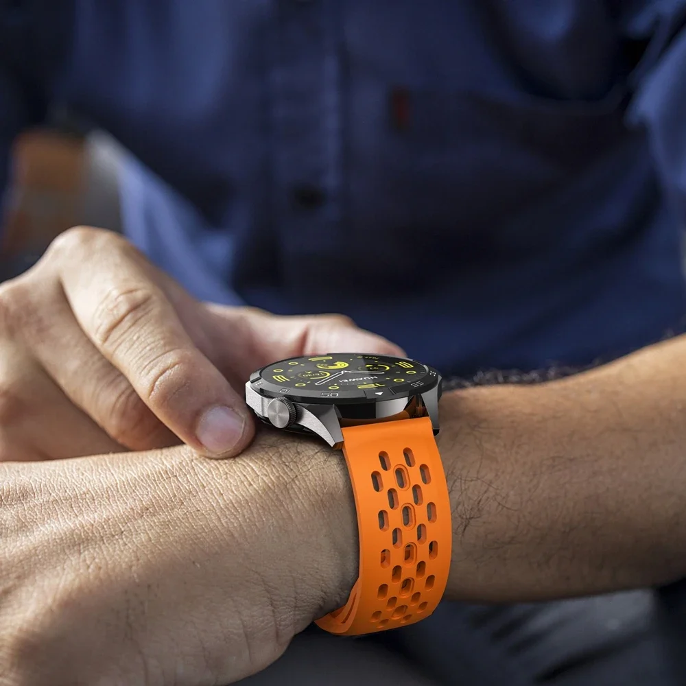Sports Silicone Replacement Wristband - 46mm Strap
