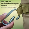 5pcs Tactical Carabiner Edc Gadgets Outdoor Survival Caribiner Keychain Tactical Goods Accessories Quickdraw Clip Caribiner Hook 5